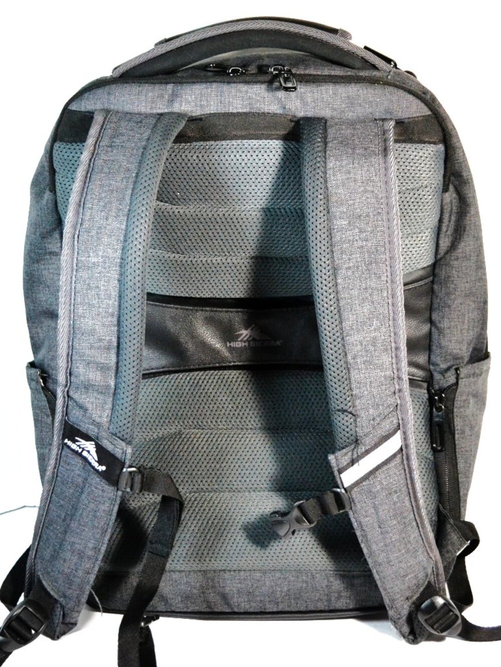High Sierra Elite Pro Business Laptop Backpack Gray USB Travel Work Bag - Picture 3 of 14